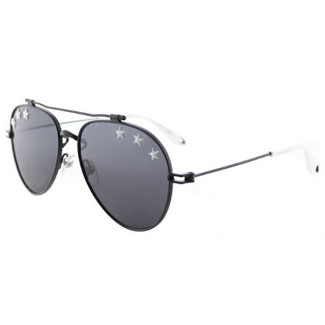 Givenchy GV7057Stars 807 IR Unisex Aviator Sunglasses Black 